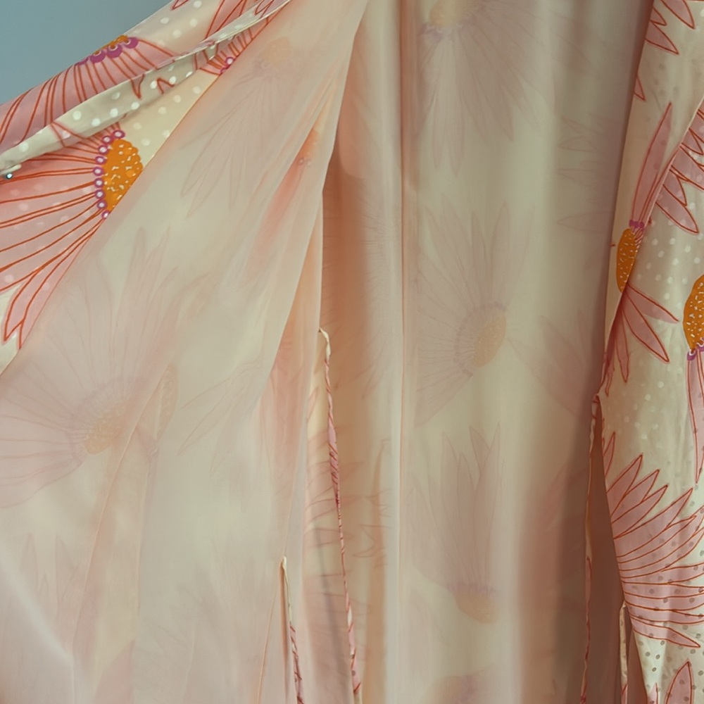 kate spade Falling Flower Jacquard Silk Dress - Picture 8 of 9